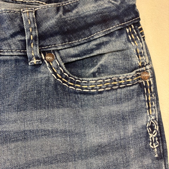 Wrangler Retro Sadie Low Rise Bootcut Jeans Blue Denim Women Size 31x34 New - Picture 10 of 13